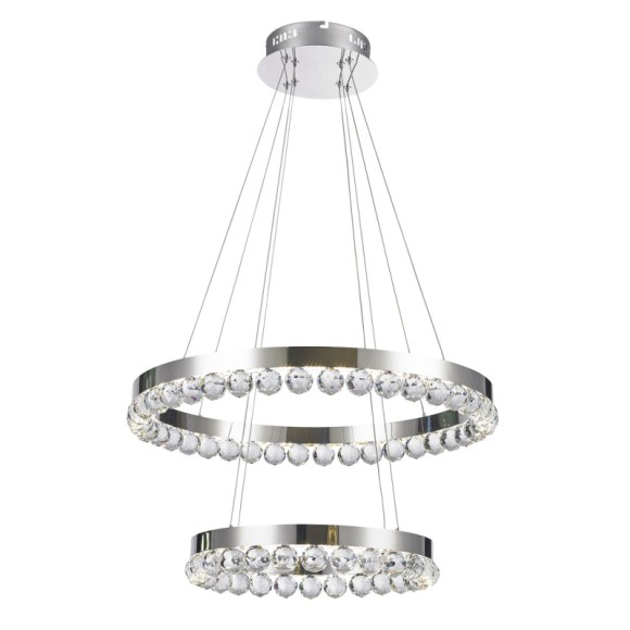 Подвесная светодиодная люстра с пультом управления De Markt Глобула 690010502
