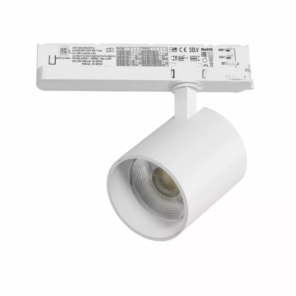 Трековый трехфазный светильник Quattro LED с управлением TRIAC Lightstar Alta Base A5436TRIAC Трековый трехфазный светильник Quattro LED с управлением TRIAC Lightstar Alta Base A5436TRIAC
