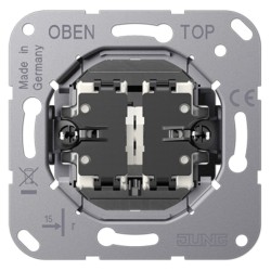Механизм серии LS1912 двухклавишный, крепление винтами, без монтажных лапок Jung K505EU