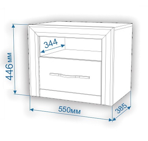 Тумбочка ТбКр MER_TbKr-KKr