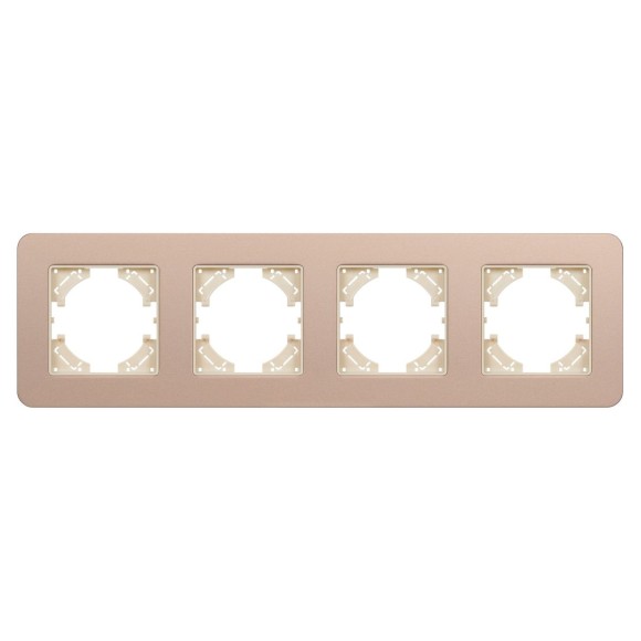 Рамка на 4 поста алюминиевая Arlight FRM-AKIRY-SFAL-4-GD 049745