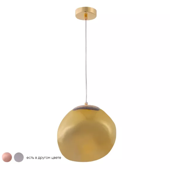 Подвесной светильник Crystal Lux MALAGA SP1 D200 GOLD, Золото, Янтарный, Металл Подвесной светильник Crystal Lux MALAGA SP1 D200 GOLD, Золото, Янтарный, Металл