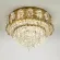 Потолочная люстра LED4U L9438-500 GD с УД, Золото, Прозрачный, От теплого до холодного, крупный план