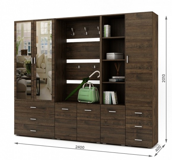 Стенка для прихожей Мартин-4 MAS_PRM-4-DAT