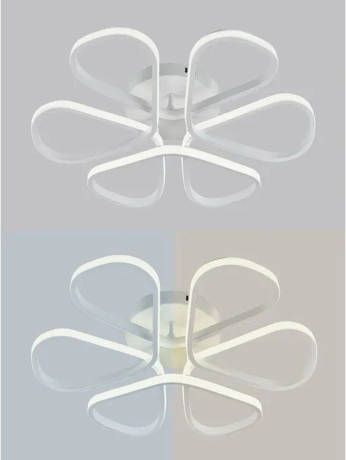 Потолочная люстра с пультом управления Natali Kovaltseva Cobra LED LAMPS 81121/7C