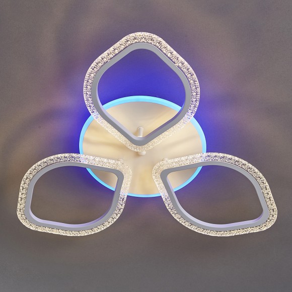 Потолочная светодиодная люстра с пультом управления Escada Bubble 10251/3LED BL