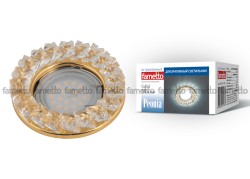 Встраиваемый светильник Fametto Peonia DLS-P121 GU5.3 GOLD/CLEAR