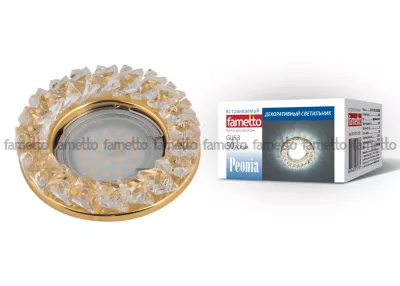 Встраиваемый светильник Fametto Peonia DLS-P121 GU5.3 GOLD/CLEAR