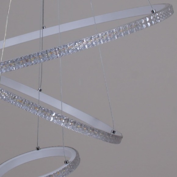 Подвесная светодиодная люстра с пультом управления Reluce 06315-3.9-03 WH