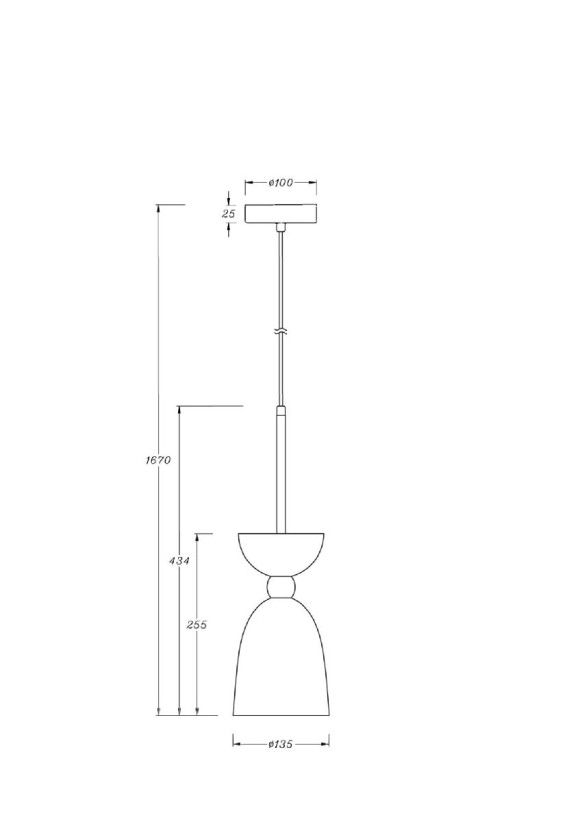 Подвесной светильник Maytoni Cloches MOD113PL-01W