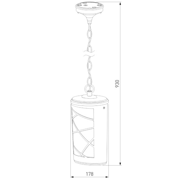 Уличный подвесной cветильник Elektrostandard Premier H GL 1017H 4690389115219