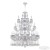 Подвесная люстра Bohemia Ivele Crystal AL78101/16+8+8/300/3d A WMN