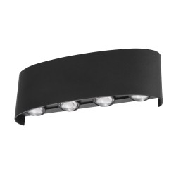 Уличный настенный светильник Uniel ULU-P20B-8W/4000K IP65 BLACK UL-00010514