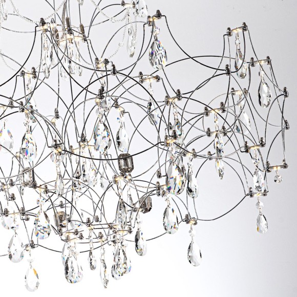 Подвесная светодиодная люстра с пультом управления Modelux ML.7815.750P CH