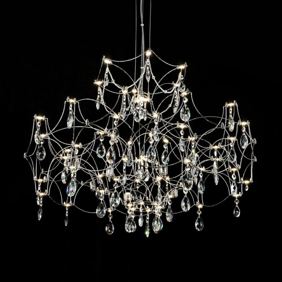 Подвесная светодиодная люстра с пультом управления Modelux ML.7815.750P CH