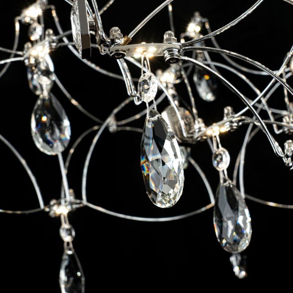 Подвесная светодиодная люстра с пультом управления Modelux ML.7815.750P CH