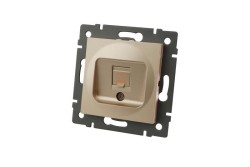 Механизм компьютерной розетки Arlight SCT-MPC1-PL-GD-V (RJ-45, CAT6) 049849