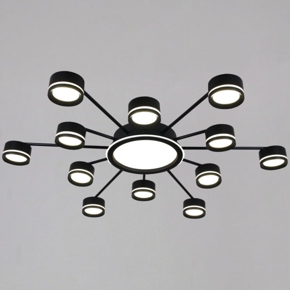 Потолочная люстра Reluce 20590-0.3-6+6+1 Black