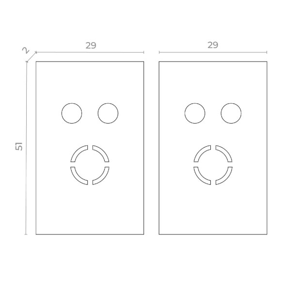 Торцевая заглушка ST Luce Skyflat ST068.409.13