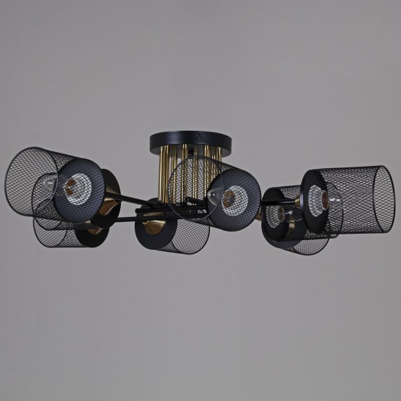 Потолочная люстра Reluce 38460-0.3-08 BK+COPPER