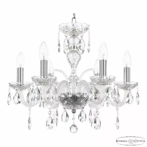 Подвесная люстра Bohemia Ivele Crystal 118/6/165 Ni Подвесная люстра Bohemia Ivele Crystal 118/6/165 Ni