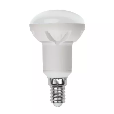 Лампа светодиодная диммируемая (UL-00004710) Uniel E14 7W 3000K матовая LED-R50 7W/3000K/E14/FR/DIM PLP01WH