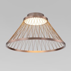 Потолочная светодиодная люстра Eurosvet Cesta 40019/1 LED коричневый