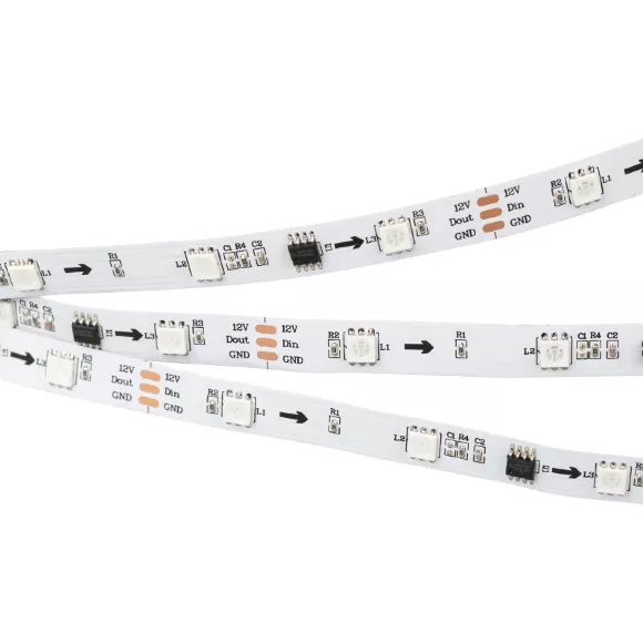 Светодиодная лента Arlight SPI-B30-10mm 12V RGB-PX3 (7.2W/m, IP20, 5060, 5m) 026368(2) Светодиодная лента Arlight SPI-B30-10mm 12V RGB-PX3 (7.2W/m, IP20, 5060, 5m) 026368(2)