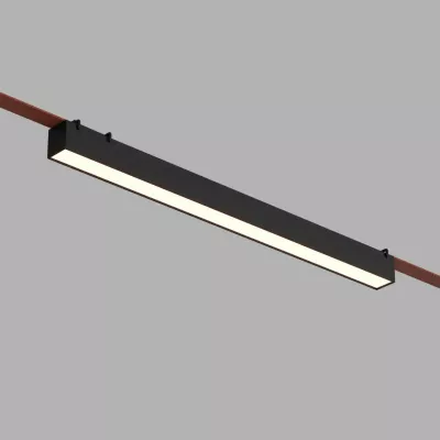Трековый однофазный светильник Denkirs Belty linear DK5676-BK