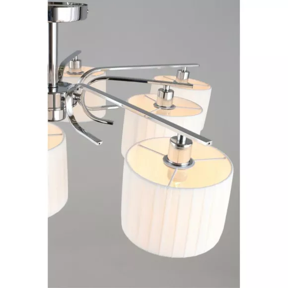 Потолочная люстра Omnilux Neviano OML-34207-08, Хром, Белый, Металл, крупный план Потолочная люстра Omnilux Neviano OML-34207-08, Хром, Белый, Металл, крупный план