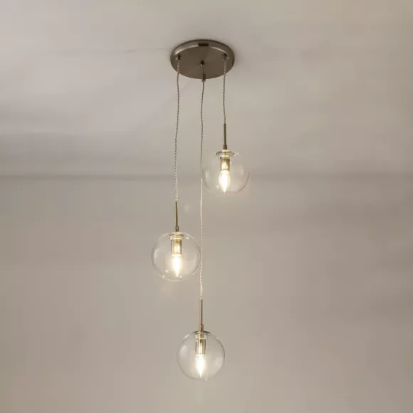 Подвесной светильник Citilux Томми CL102031, Хром, Прозрачный, Металл, декоративные элементы крупным планом