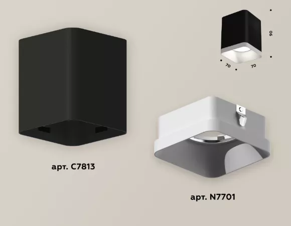 Накладной светильник Ambrella Light Techno XS7813001 (C7813, N7701) Накладной светильник Ambrella Light Techno XS7813001 (C7813, N7701)