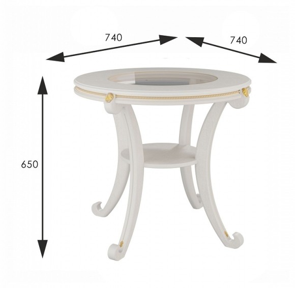 Стол журнальный Глория С ML_008628