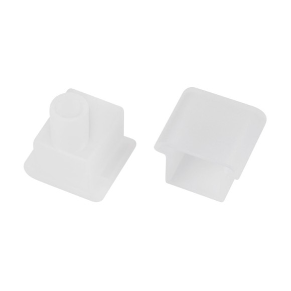 Заглушка Arlight MOONLIGHT-T-CAP-10x10mm-BOTTOM-S-SET (Силикон) 055683