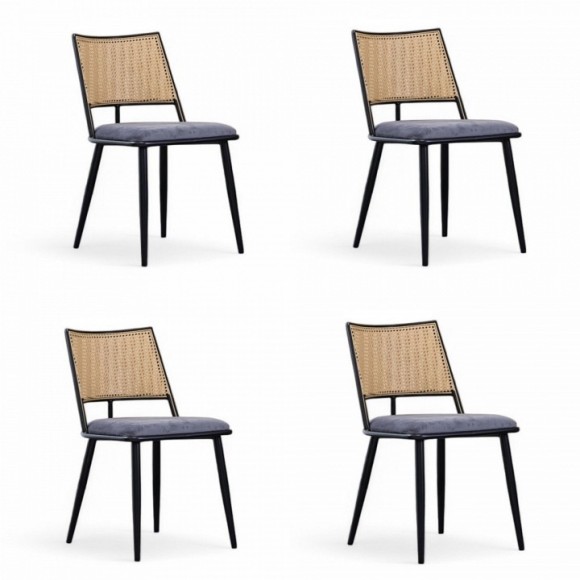 Набор из 4 стульев Unity Echo HSBI_DC2245_black_4