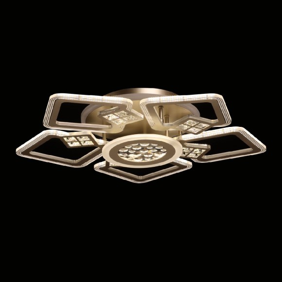 Потолочная светодиодная люстра с пультом управления De Markt Мадлен 424016107