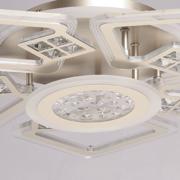 Потолочная светодиодная люстра с пультом управления De Markt Мадлен 424016107