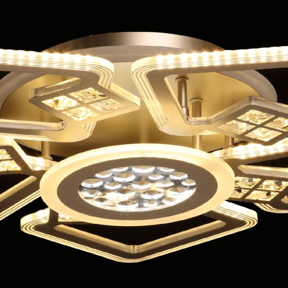 Потолочная светодиодная люстра с пультом управления De Markt Мадлен 424016107