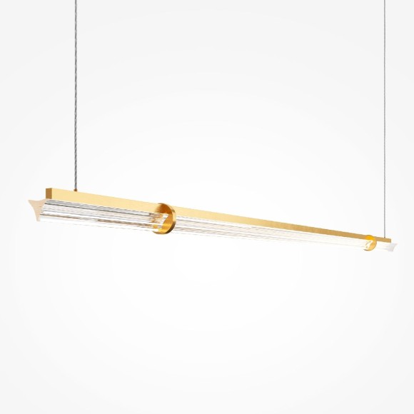 Подвесная светодиодная люстра Maytoni Plume MOD340PL-L28BS3K