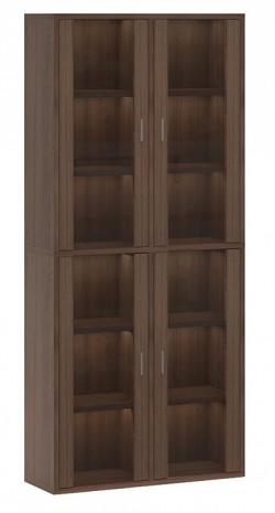 Шкаф-витрина Домино СУ(ш2в2)+4ФС MER_SUsh2v2-4FS-SH-shamoni-CH