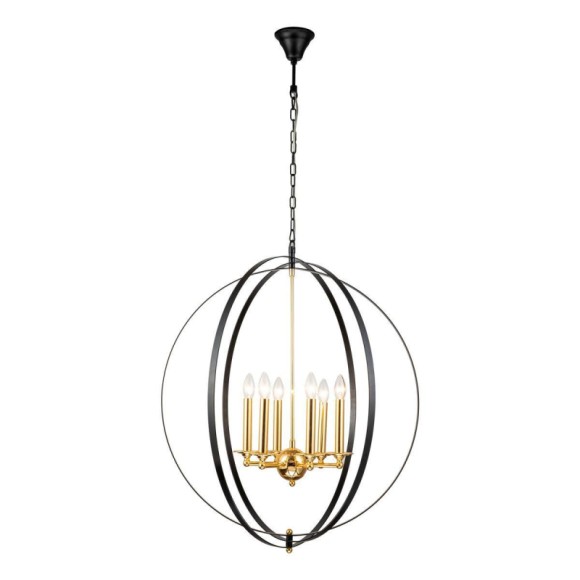 Подвесная люстра iLamp Element 9977-800 GoldBlack