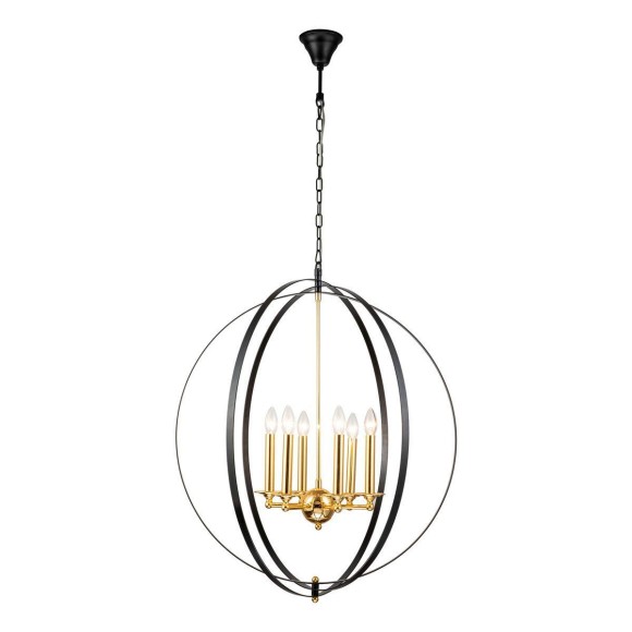 Подвесная люстра iLamp Element 9977-800 GoldBlack