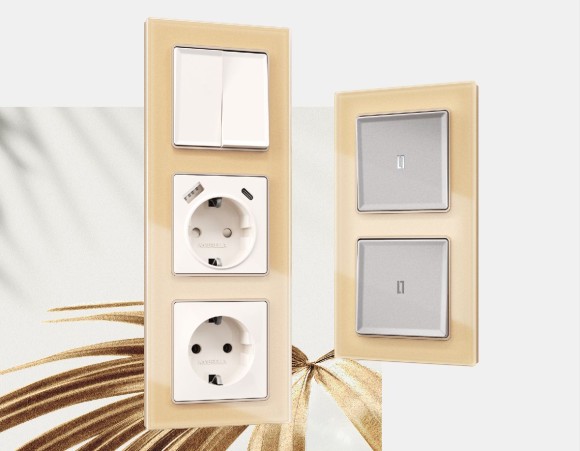 Рамка четырехместная Ambrella Volt Platos AF330604