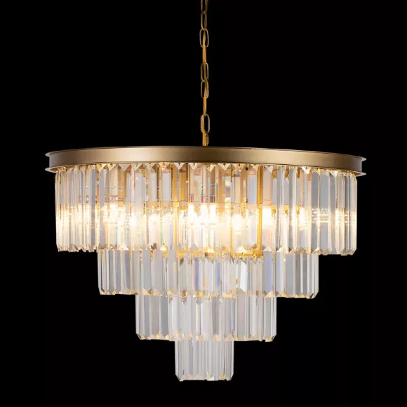 Каскадная люстра Loft IT Prism Clear 10019/600C, крупный план Каскадная люстра Loft IT Prism Clear 10019/600C, крупный план