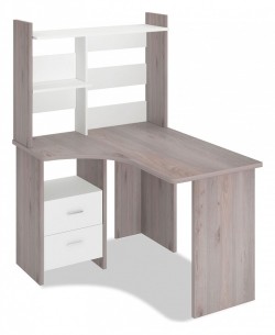 Стол компьютерный Домино Лайт СКЛ-Угл120+НКЛ-100 MER_SKL-Ugl120_NKL-100_NBE_LEV