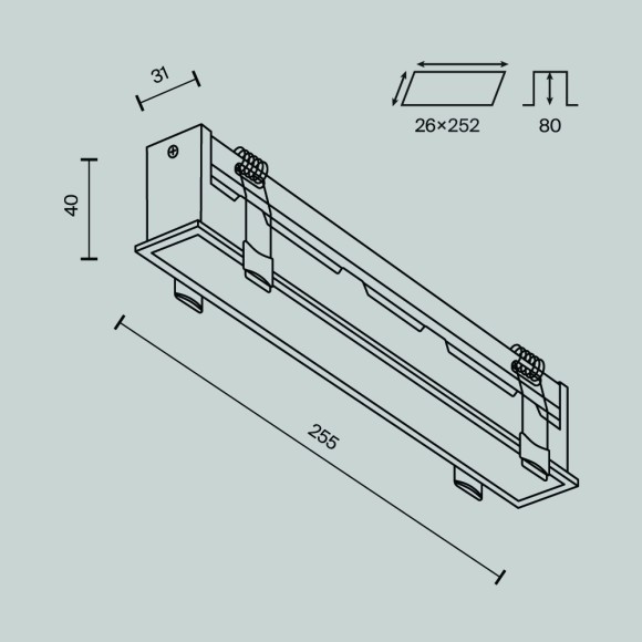 Встраиваемый светильник Maytoni Basis DL066-20W3-6K-W