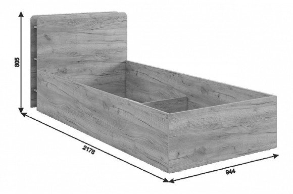 Кровать односпальная Юниор MBS_ZO_SMU-02_2553