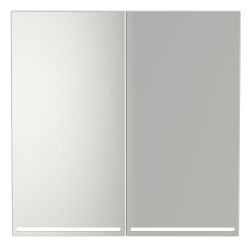 Клавиши для выключателя/переключателя двухклавишного с подсветкой Voltum S70 (сталь) VLS000405