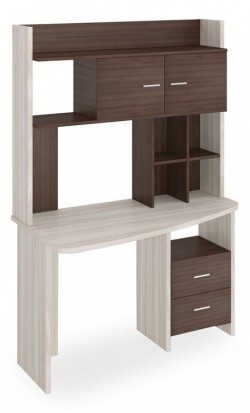 Стол компьютерный Домино Lite СКЛ-Крл120+НКЛХ-120 MER_SKL-Krl120-NKLH-120_KSH_LEV