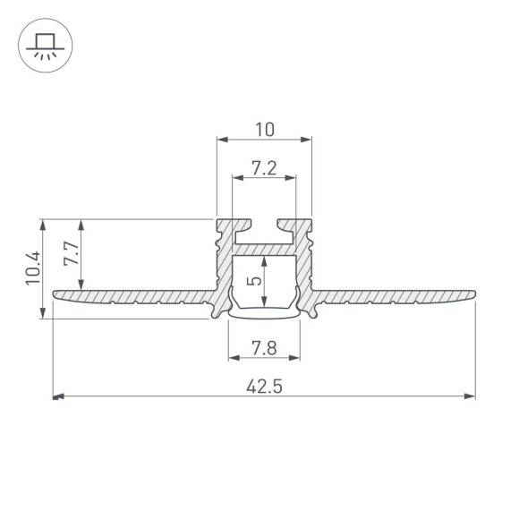 Профиль Arlight PIK-F-HIDE 030563